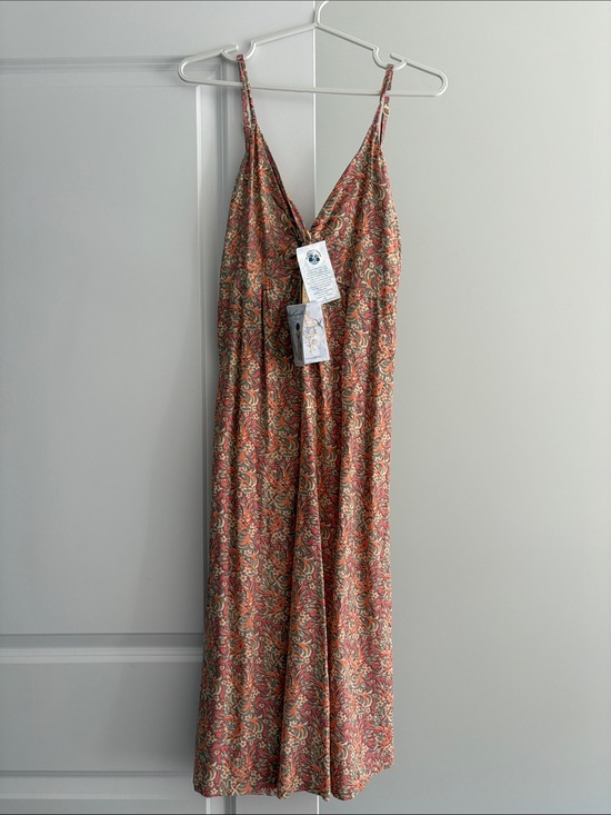 April Cornell Dresses & Skirts - April Cornell Rust Floral Slip Dress